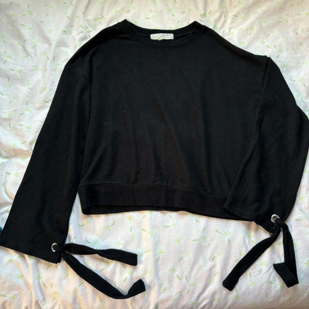 Urban outfitters black tie sweater